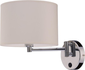 Lampa Ścienna Kinkiet Led Nowodvorski Hotel Ecru, Stal 8980