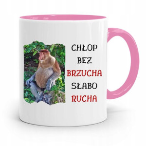 Kubek Różowy Nosacz Janusz Chłop Bez Ruchania