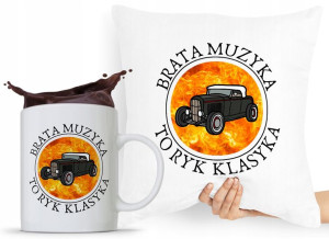 Zestaw Poduszka + Kubek Prezent Brata Braciszka