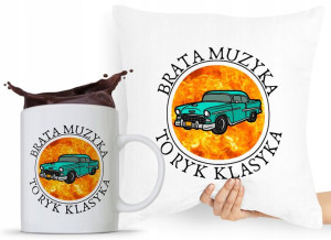 Zestaw Poduszka + Kubek Prezent Brata Braciszka