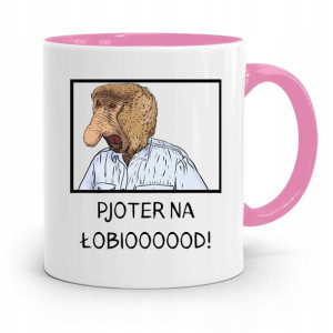 Kubek Różowy Nosacz Janusz Pjoter Na Łobioood!