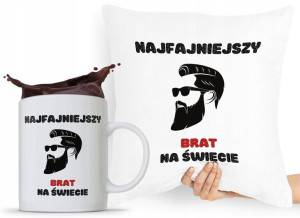 Zestaw Poduszka + Kubek Prezent Brata Braciszka
