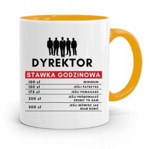 Dla Dyrektora Kubek Żółty Stawka Godzinowa