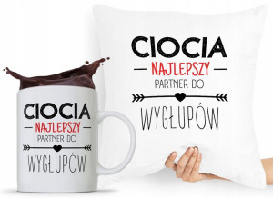 Zestaw Poduszka + Kubek Prezent Dla Cioci