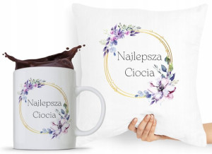 Zestaw Poduszka + Kubek Prezent Dla Cioci