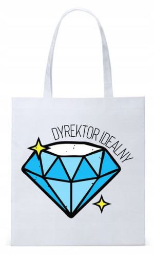 Dla Dyrektora Na Prezent Torba Eco Biała Shopper