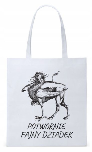 Dla Dziadka Na Prezent Torba Eco Biała Shopper