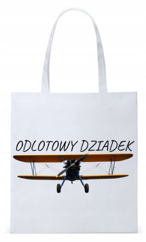 Dla Dziadka Na Prezent Torba Eco Biała Shopper