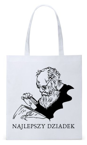 Dla Dziadka Na Prezent Torba Eco Biała Shopper