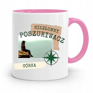 Kubek Różowy Prezent Dla Córki Poszukiwacz