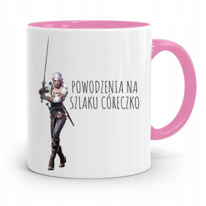 Kubek Różowy Prezent Dla Córki Powodzenia Córeczko