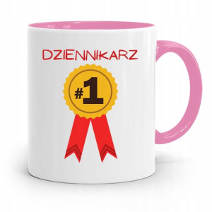 Kubek Różowy Prezent Dla Dziennikarza Reportera