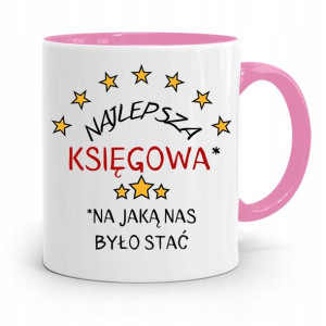 Kubek Różowy Prezent Dla Księgowej Księgowego
