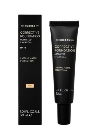 Korres Podkład korygujący Activated Charcoal SPF 15 ACF1
