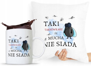 Zestaw Poduszka + Kubek Dla Taksówkarza Taryfiarza
