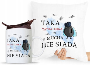 Zestaw Poduszka + Kubek Dla Tatuażysty Prezent