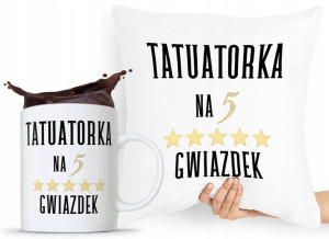 Zestaw Poduszka + Kubek Dla Tatuażysty Prezent