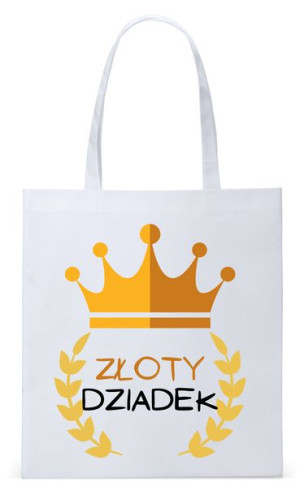 Dla Dziadka Na Prezent Torba Eco Biała Shopper