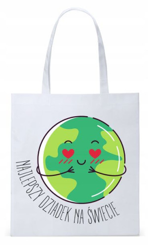 Dla Dziadka Na Prezent Torba Eco Biała Shopper