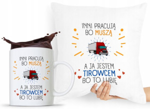 Zestaw Poduszka + Kubek Dla Tirowca Prezent