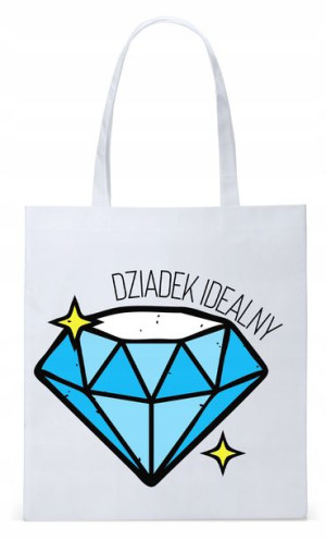 Dla Dziadka Na Prezent Torba Eco Biała Shopper