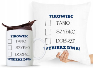 Zestaw Poduszka + Kubek Dla Tirowca Prezent
