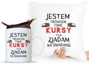Zestaw Poduszka + Kubek Dla Tirowca Prezent
