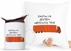 Zestaw Poduszka + Kubek Dla Tirowca Prezent