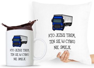 Zestaw Poduszka + Kubek Dla Tirowca Prezent