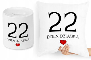 Dla Dziadka Zestaw Poduszka + Skarbonka Prezent