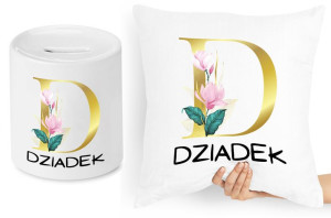Dla Dziadka Zestaw Poduszka + Skarbonka Prezent