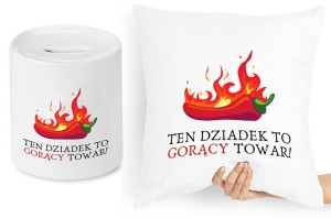 Dla Dziadka Zestaw Poduszka + Skarbonka Prezent