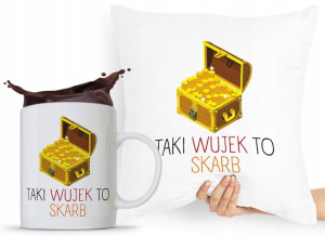 Zestaw Poduszka + Kubek Dla Wujka Wujaszka Prezent