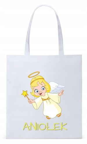 Dla Dzieci Syna Córki Torba Eco Biała Shopper