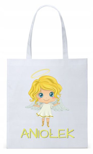 Dla Dzieci Syna Córki Torba Eco Biała Shopper