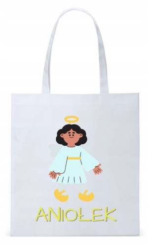 Dla Dzieci Syna Córki Torba Eco Biała Shopper