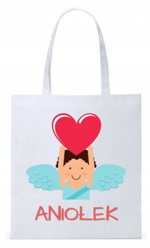 Dla Dzieci Syna Córki Torba Eco Biała Shopper