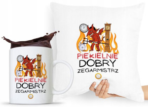 Zestaw Poduszka + Kubek Dla Zegarmistrza Prezent