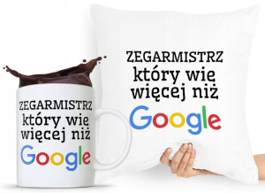 Zestaw Poduszka + Kubek Dla Zegarmistrza Prezent