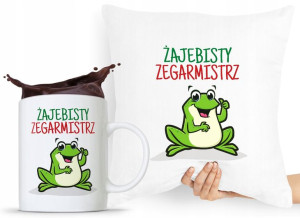 Zestaw Poduszka + Kubek Dla Zegarmistrza Prezent