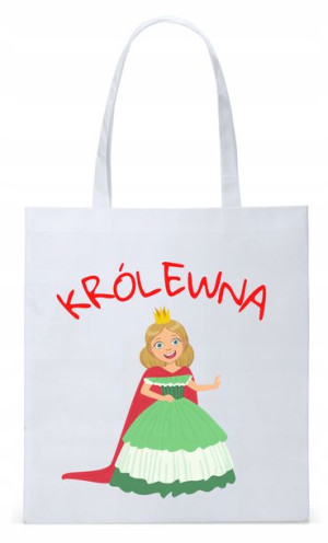 Dla Dzieci Syna Córki Torba Eco Biała Shopper