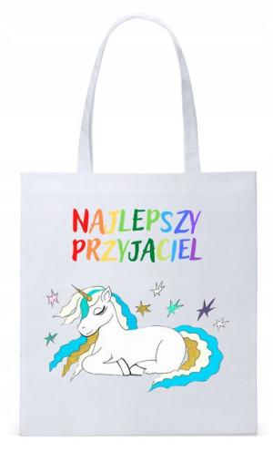 Dla Dzieci Syna Córki Torba Eco Biała Shopper