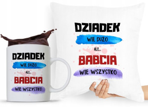 Zestaw Poduszka + Kubek Dzień Babci Dla Babci