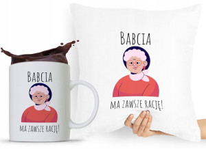 Zestaw Poduszka + Kubek Dzień Babci Dla Babci