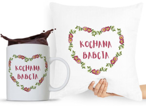 Zestaw Poduszka + Kubek Dzień Babci Dla Babci