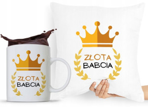 Zestaw Poduszka + Kubek Dzień Babci Dla Babci