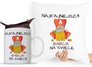 Zestaw Poduszka + Kubek Dzień Babci Dla Babci