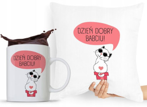 Zestaw Poduszka + Kubek Dzień Babci Dla Babci