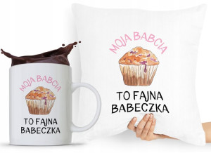 Zestaw Poduszka + Kubek Dzień Babci Dla Babci