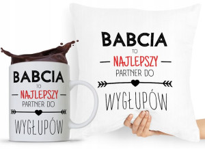 Zestaw Poduszka + Kubek Dzień Babci Dla Babci